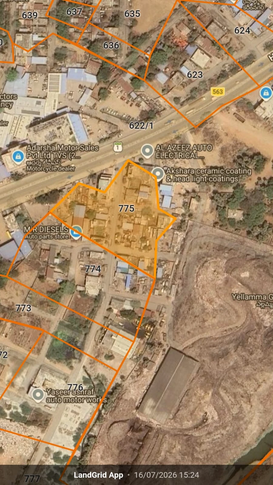 Location Map — Commercial Plot for Sale in Rajeev Auto Nagar, Karimnagar