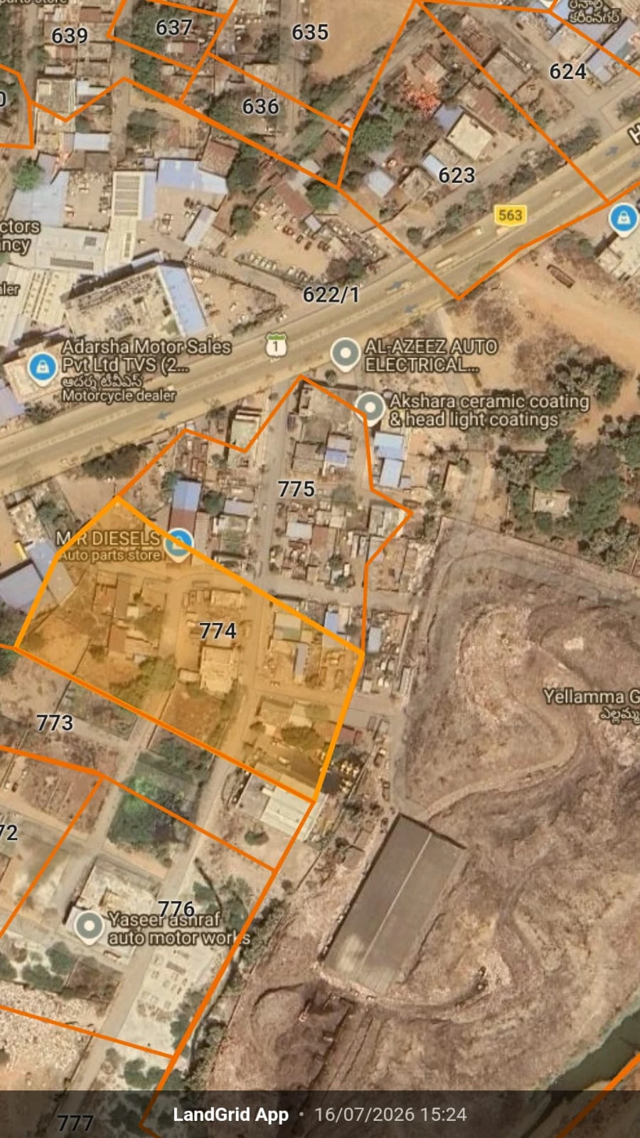 Location Map — Commercial Plot for Sale in Rajeev Auto Nagar, Karimnagar