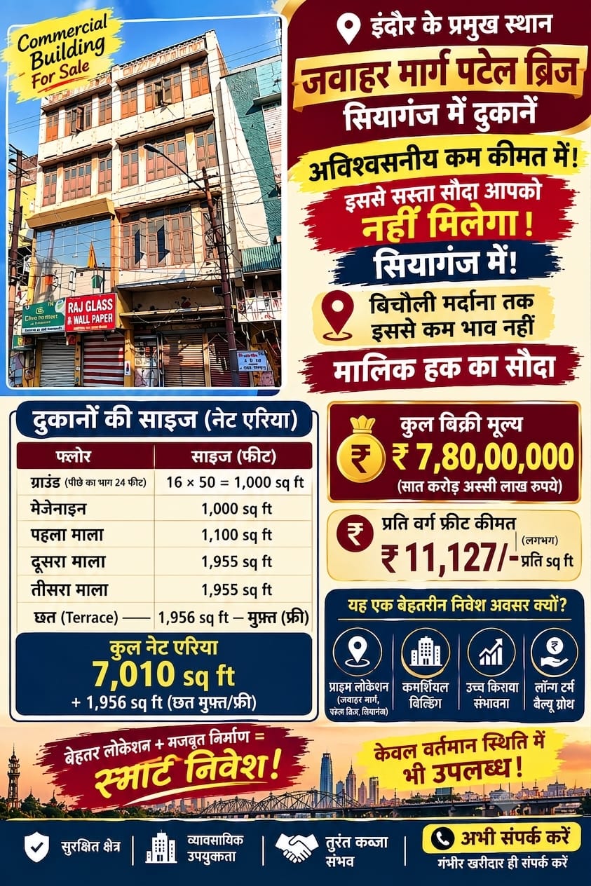 Office in Siyaganj, Indore, Madhya Pradesh