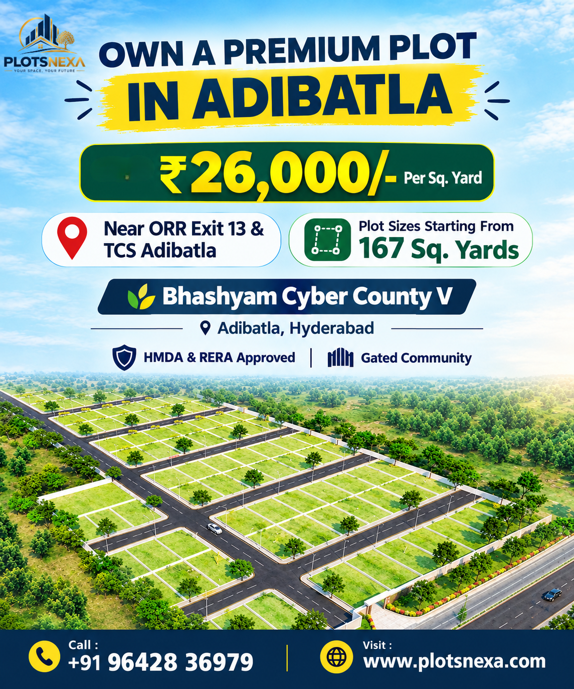 Residential Plot / Land for Sale in Adibatla, Telangana