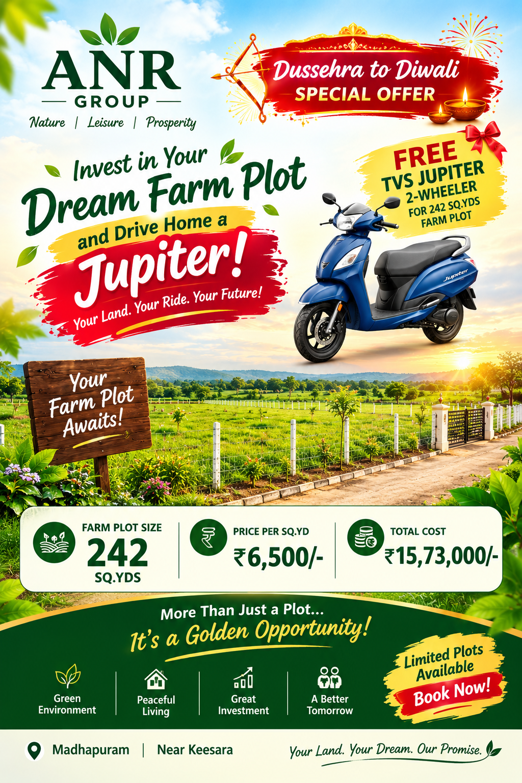 Property Image — Agriculture Land for Sale in Keesara, Secunderabad