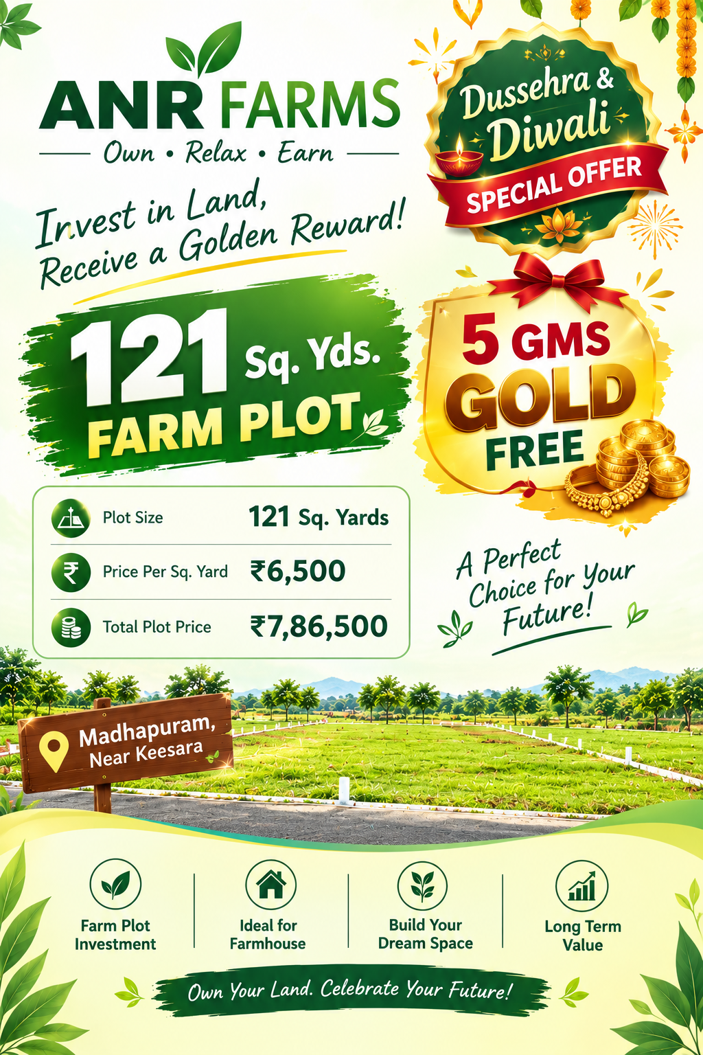 Residential Plot / Land for Sale in Keesara, Secunderabad