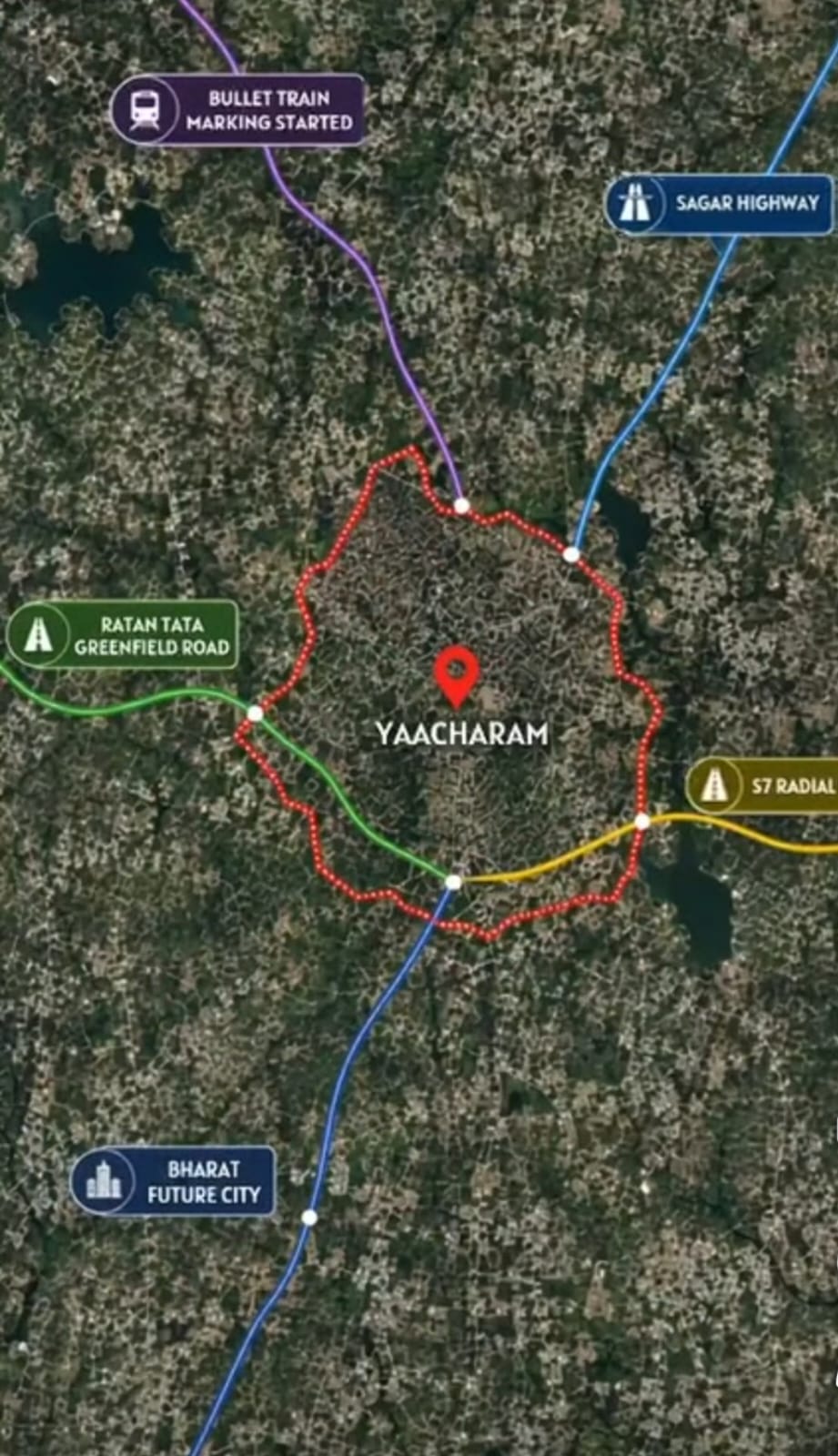 Location Map — Plot for Sale in Nandiwanaparthy, Telangana